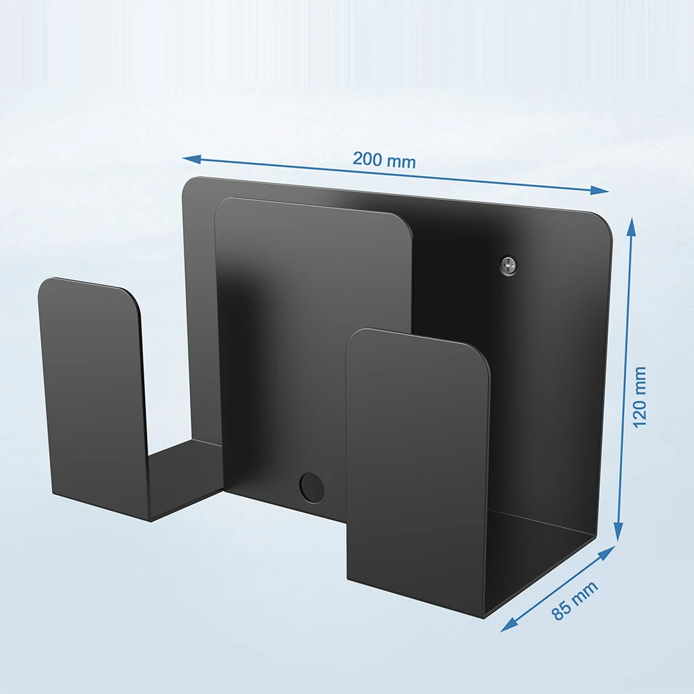 벽 마운트 금속 듀얼 레이어 디자인 벽 선반 거치대 정리함, 아이패드 노트북용 맥북, 킨들 브래킷, 아이패드 액세서리