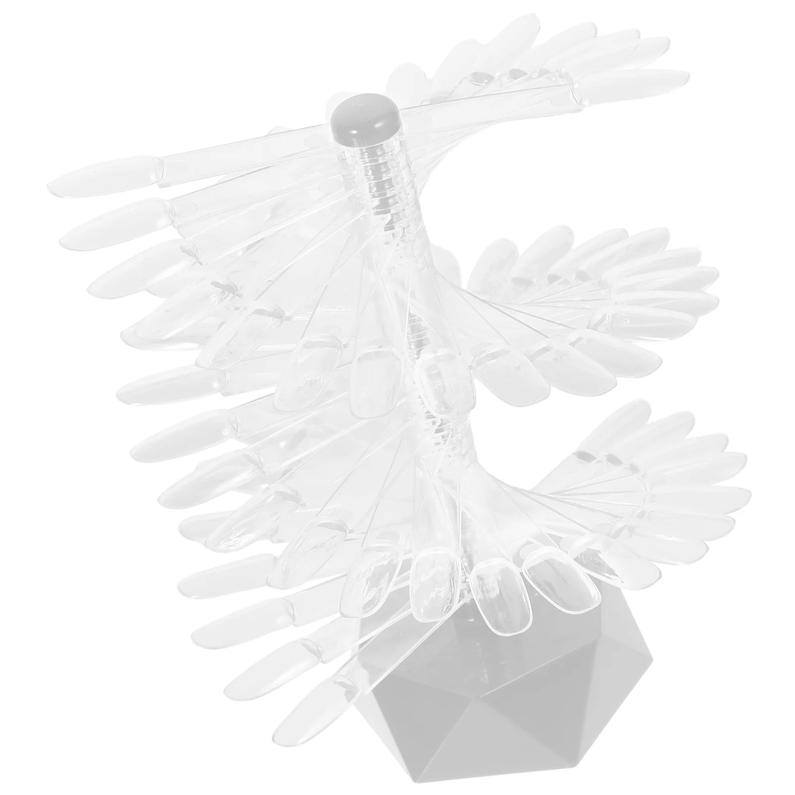 

Подставка для демонстрации ногтей из прозрачного акрила, с гладкими краями, для тренировки маникюра, изысканное исполнение, для салона или домашнего использования