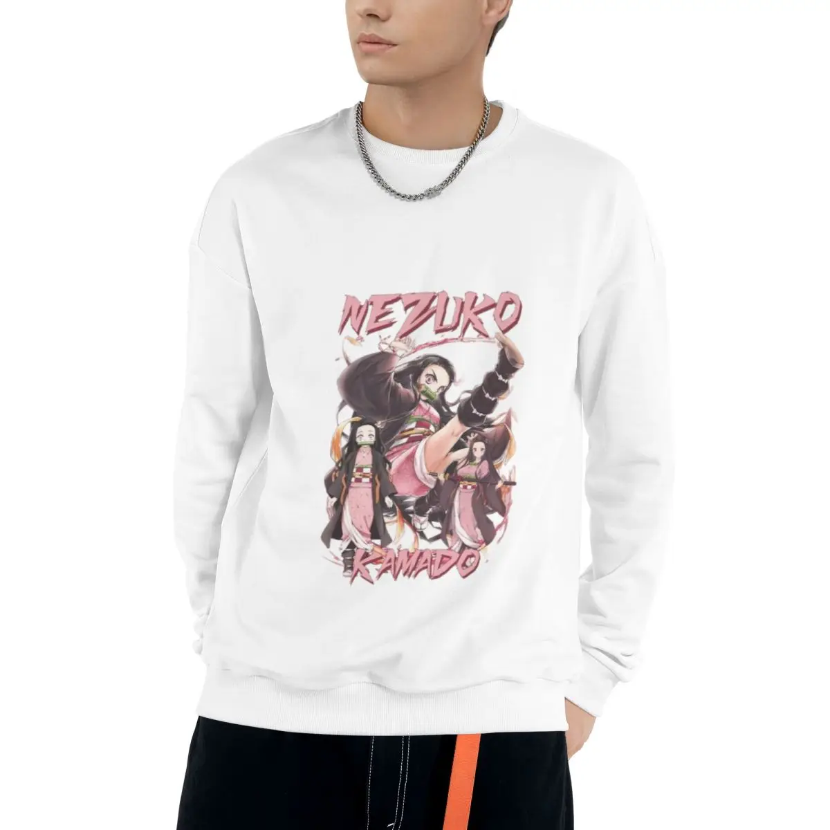 

Demon Slayer Nezuko Hoodie Men Fashion Long Sleeve Sweatshirts Autumn Winter Men Women Casual Sweatshirt Hoodie