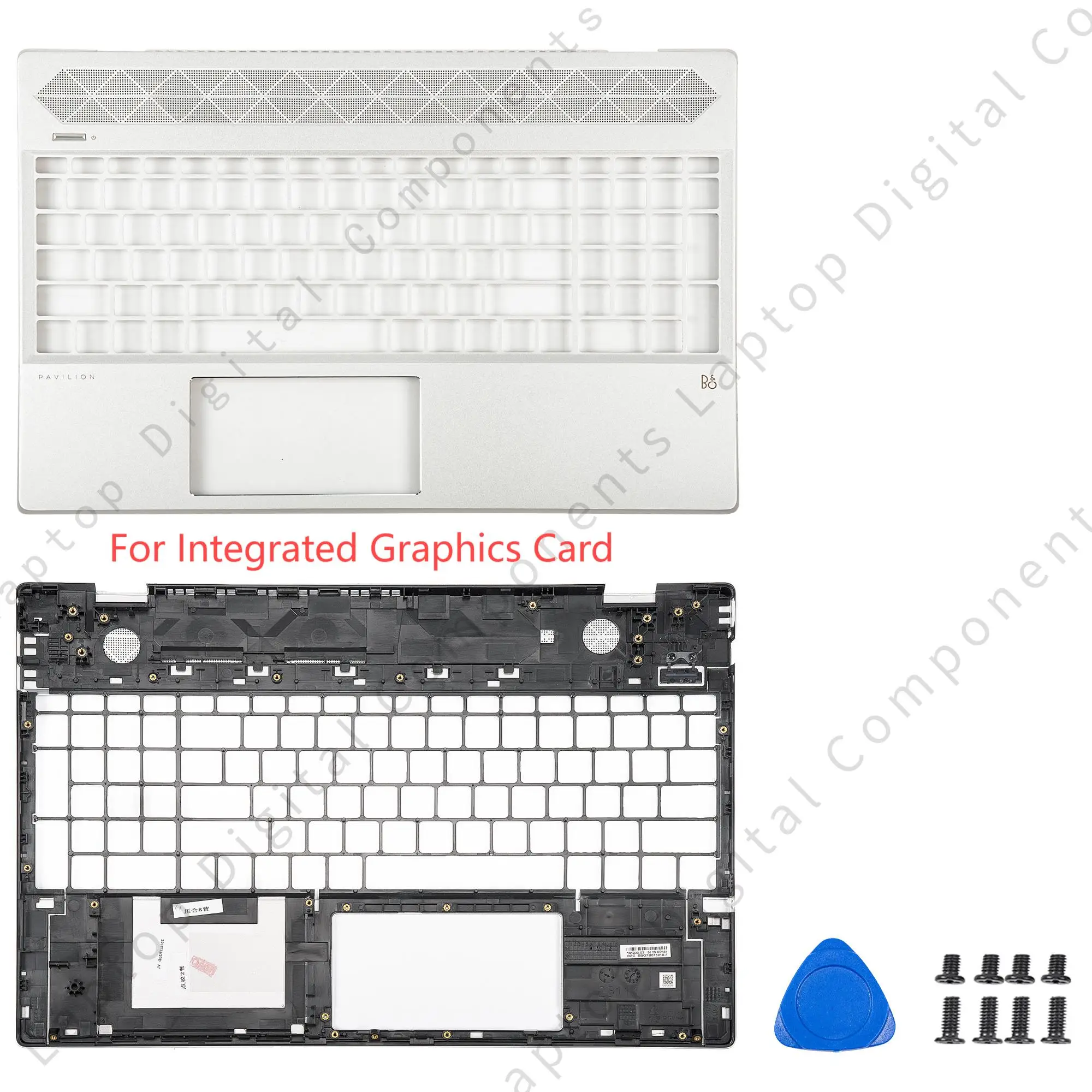 NEW Replace Case For HP Pavilion 15-CS 15-CW TPN-Q208 Q21 Laptop Palmrest Cover Bottom Cover Keyboard Cover silver Brand New