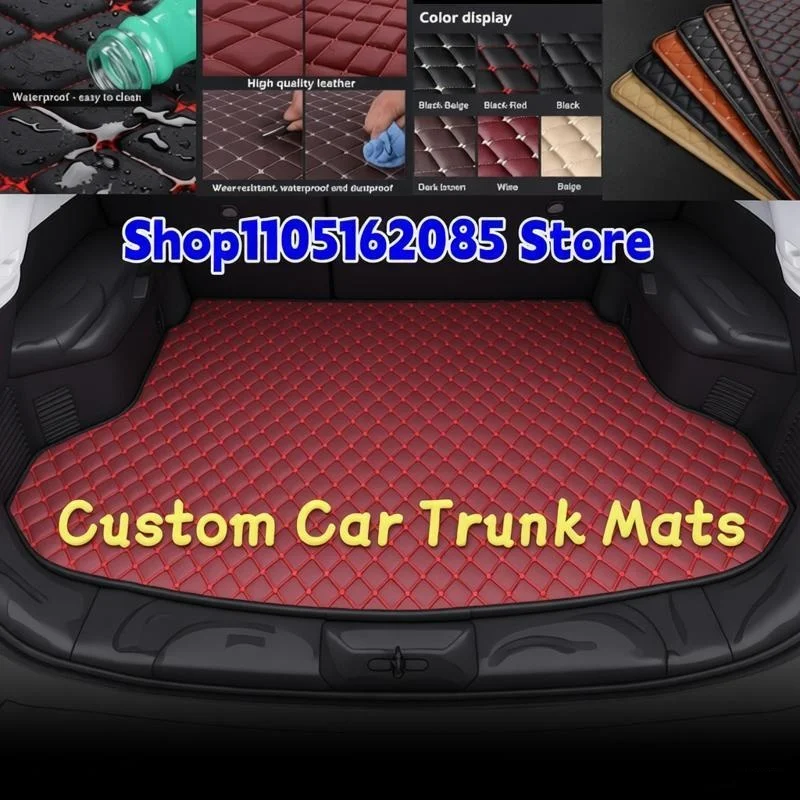 Custom Car Trunk Mats For Dongfeng Aeolus S30 2009 2010 2011 2012 2013 2014 2015 2016 Leather Cargo Liner Car Mat