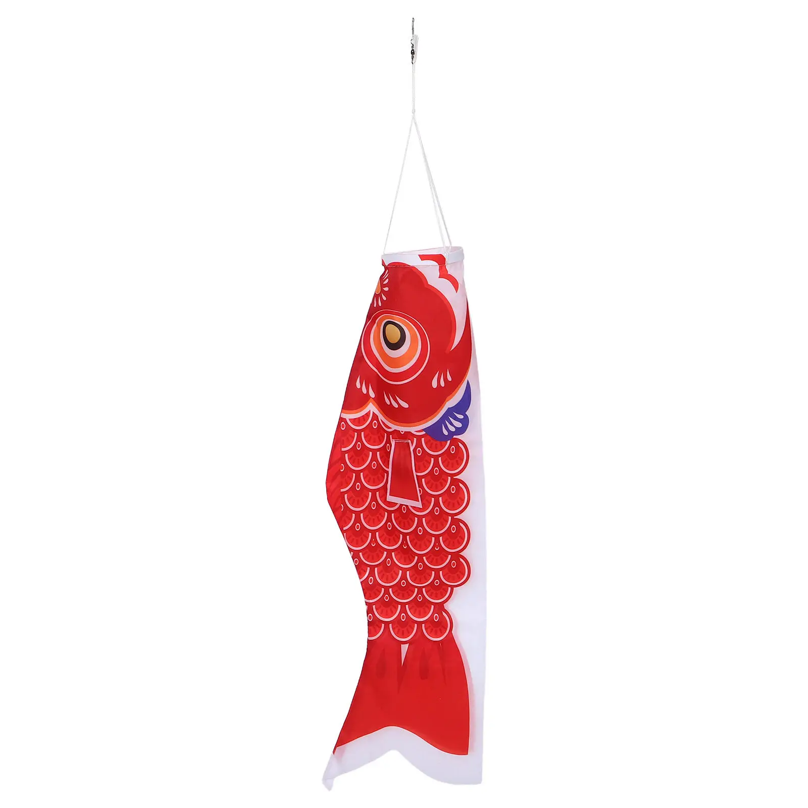 Japanese Carp Fish Windsock Koinobori Banner Traditional Hanging Outdoor Garden Yard Decoration Blue 39 Inch Streamer