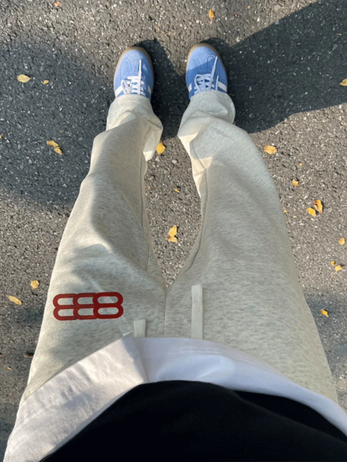 

Мужские повседневные свободные прямые брюки с белым принтом American Sle Thiened Fce на подкладке, осенний модный тренд бренда