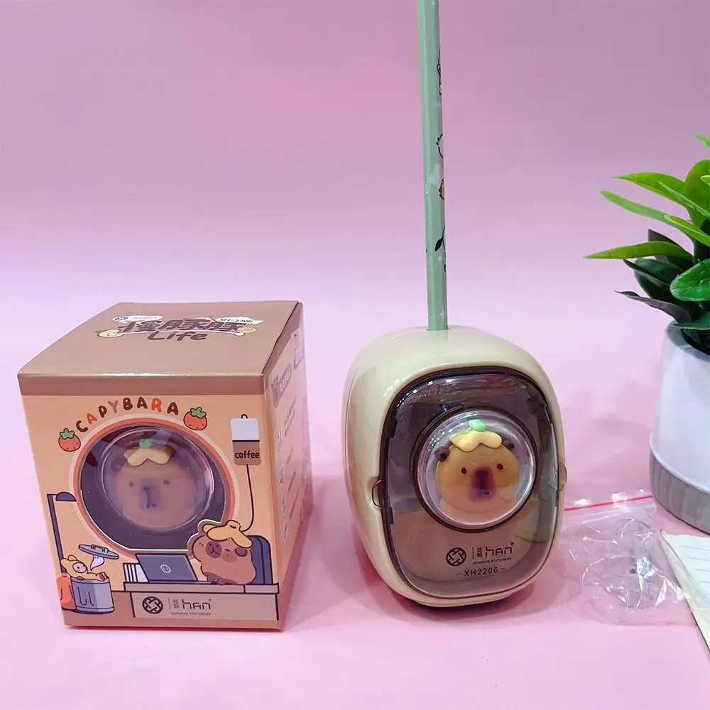 Automatically Enters Pencil Sharpener Anti Sticking Lead Capybara/Panda Semi-automatic Pencil Sharpener Pencil Sharpening Tool