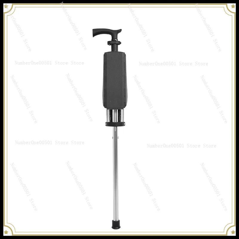 Crutch Chair for The Elderly Multi-functional Ultra-light Folding Portable with Stool for The ElderlyCrutch Stool Non-slipWalker