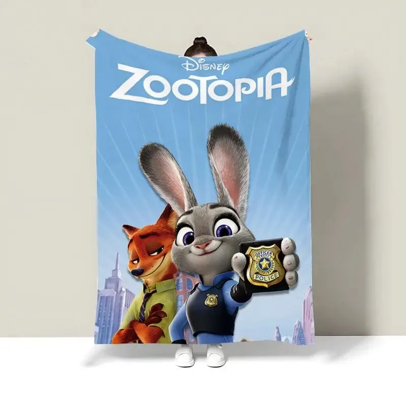 ผ้าห่มนวมลายการ์ตูนซูโทเปีย จูดี้ นิค สลอธ น่ารัก น้ำหนักเบา ใช้เป็นผ้าคลุมไหล่ ผ้าห่มนอน ลายอนิเมะ