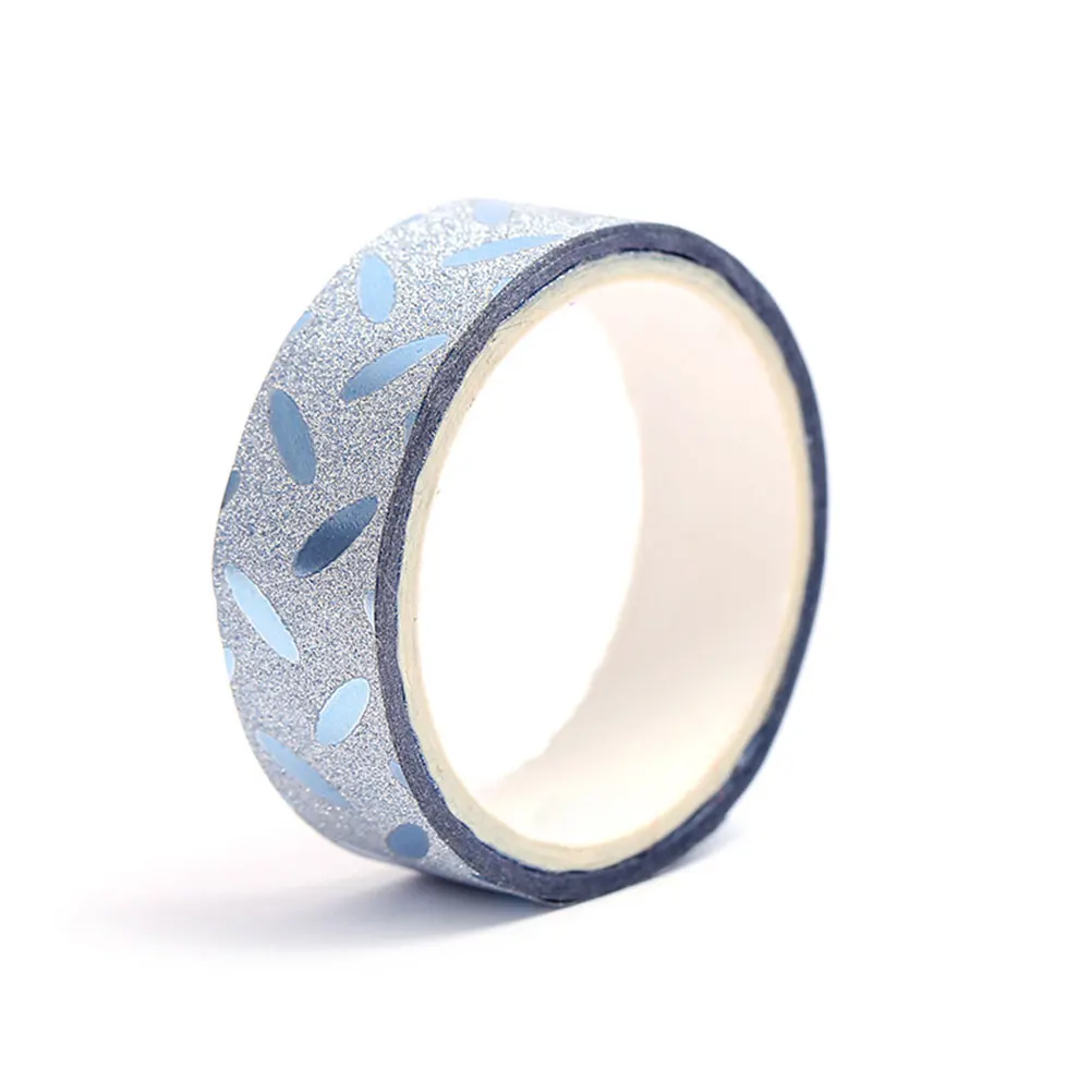 

10pcs Decorative Adhesive Tape Shiny Colorful Masking Tape For Crafts Gift Wrapping Party Supplies Sticky Tapes Easy Peel No