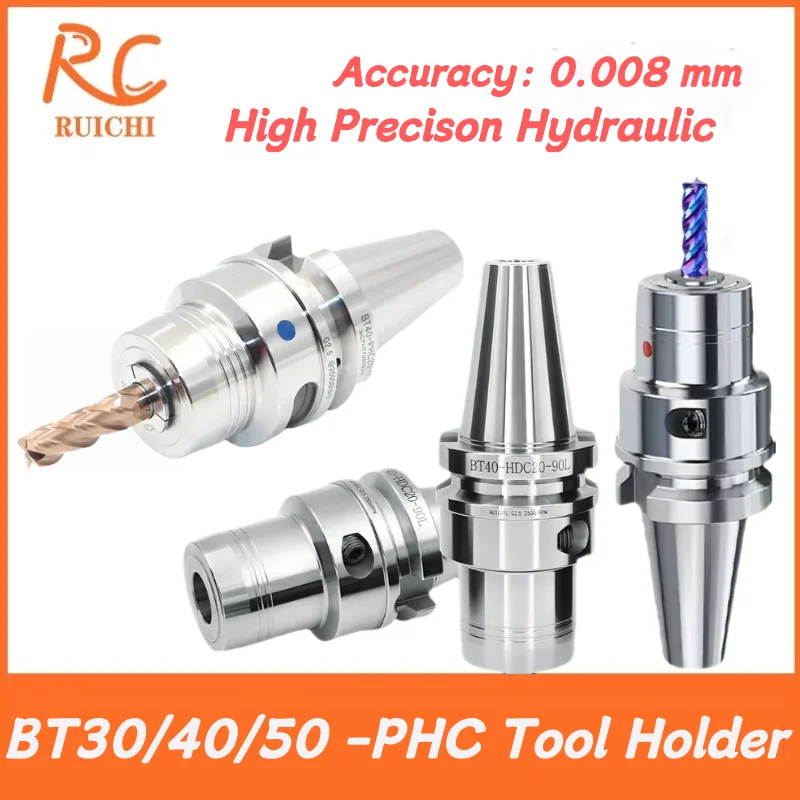 Hochpräzisions-Hydraulikfutter-Werkzeugschaft BT30 BT40 BT50 PHC06 PHC08 PHC10 PHC12 PHC16 PHC20 Spannzange BT Hydraulischer Werkzeughalter