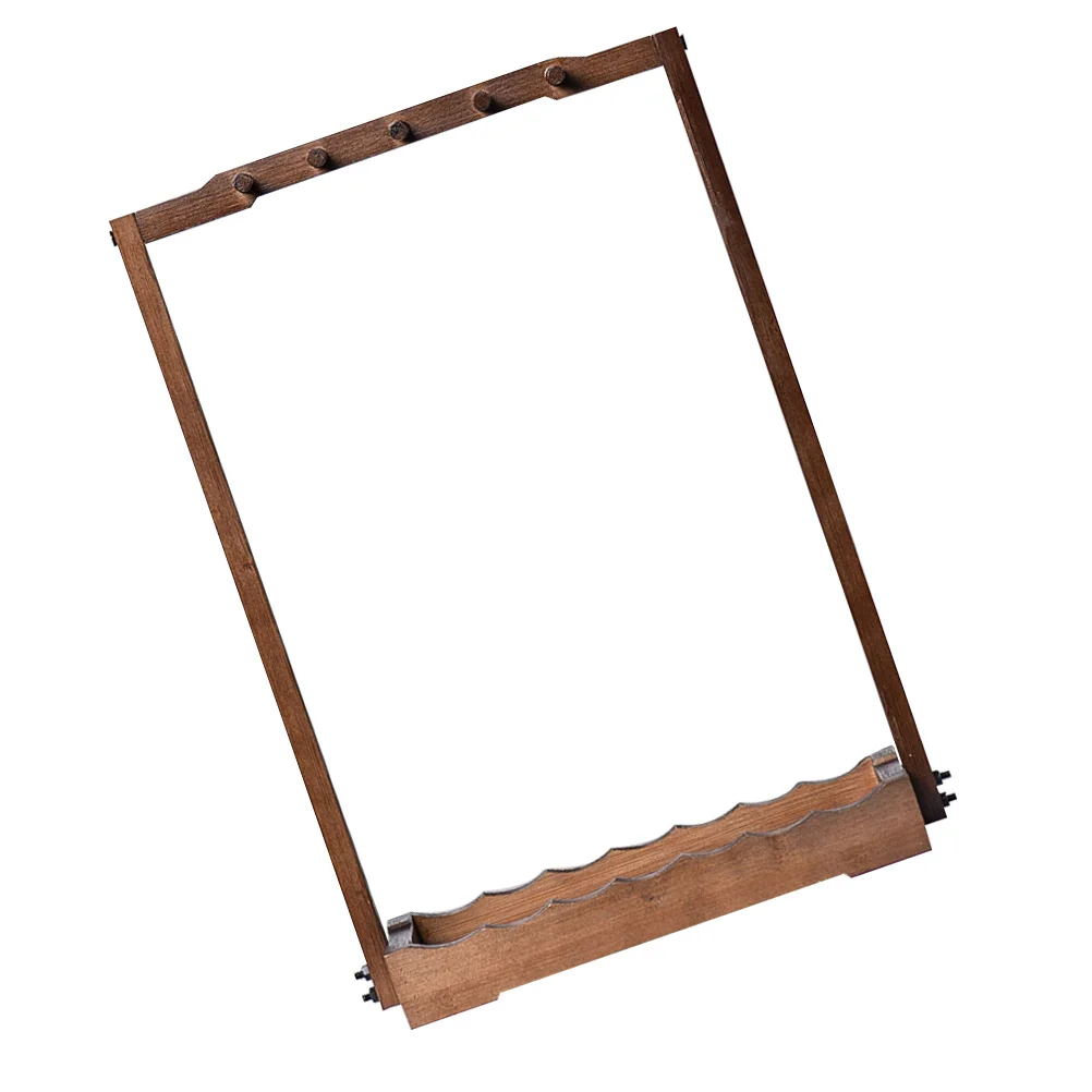 Bamboo Pen Rack Retro Brush Holder Desk ganizer Durable Simple Design Colorfast Student Use Creative Practical Art Supplies