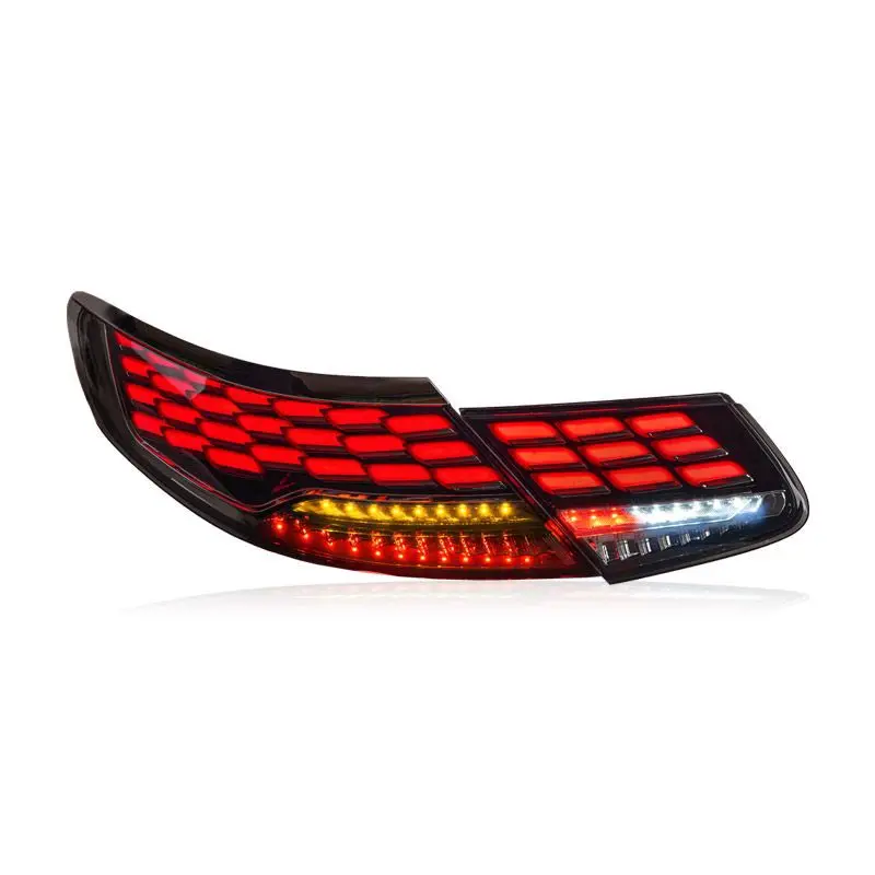 Coupe modification dynamic horse racing dragon scale LED running water rear tail light