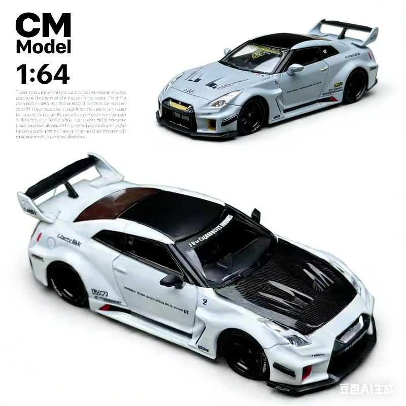 

Модель CM 1:64 Nissan GTR R35 RR LB Wide-body, имитационная статическая модель автомобиля из сплава, игрушка для мальчиков, коллекционный предмет для взрослых, предмет декора.