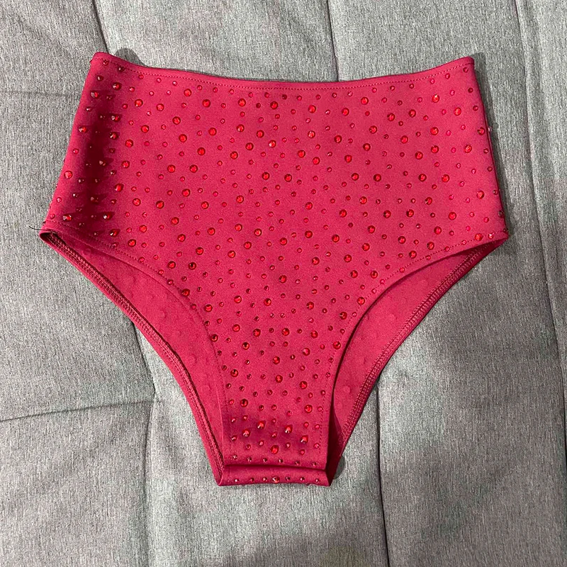Pole Dance Costume Sexy Shorts Women Nightclub Bar Dancewear Rhinestone Gogo Dancer Rave Outfit Red Pole Wear Gogo Cosutme 2602