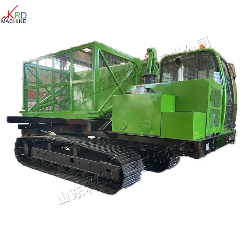 Diesel Agricultural Crawler Transporter Single Bar Small All Terrain Rubber Crawler Paddy Mountain Farm Machines Paddy Field