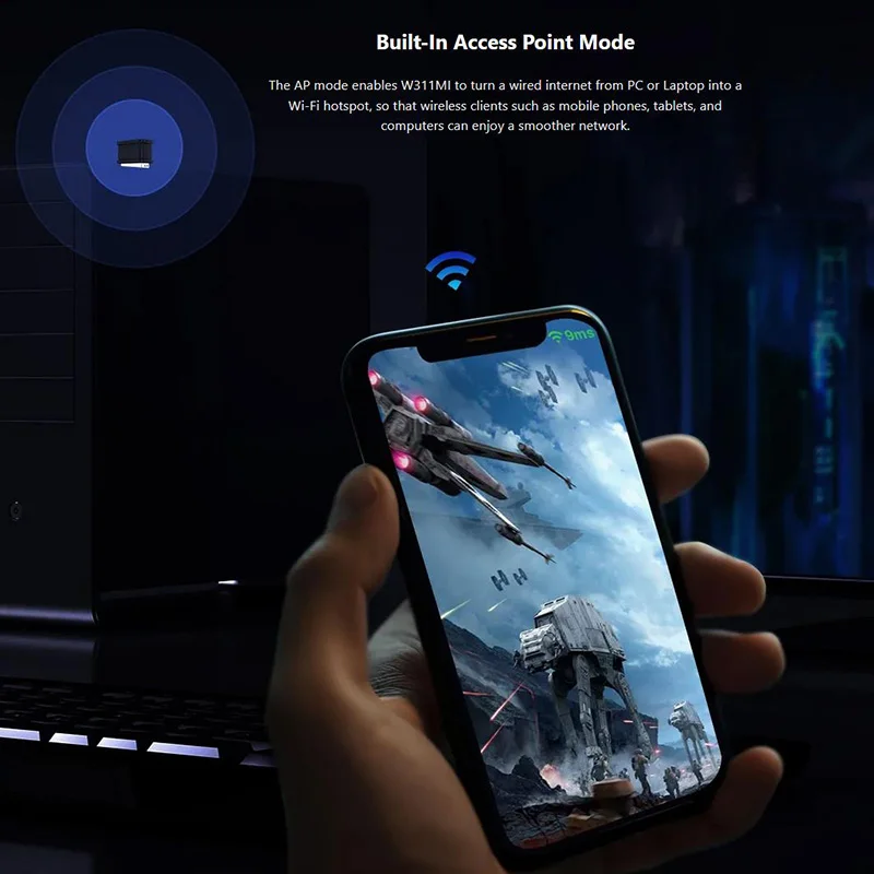 AX300 802.11ax Ricevitore WiFi wireless 287Mbps WiFi 6 Adattatore Scheda WiFi 2.4G Wifi6 USB Dongle PC Laptop Driver gratuito