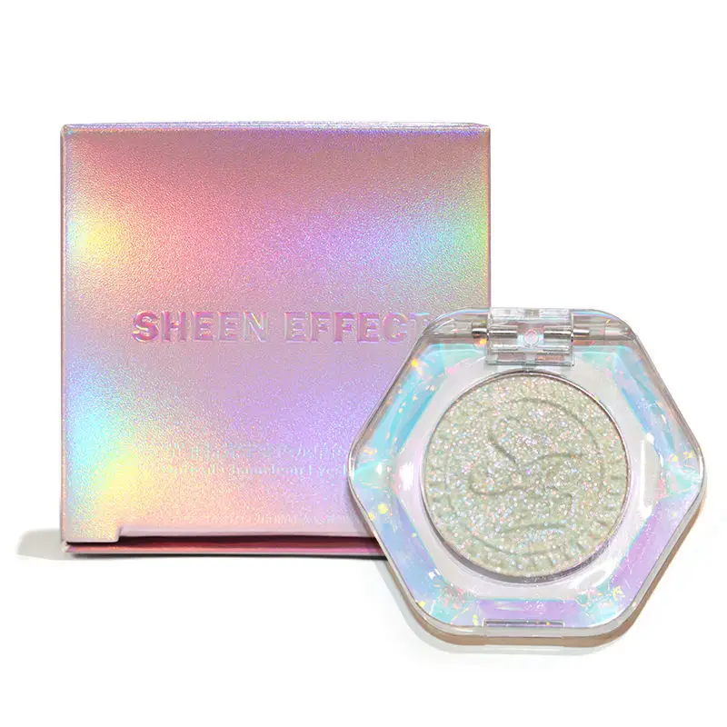 Xunfeite Optical Chameleon Eyeshadow Single-Color Pure Dazzling Highlight Fine Crystal Clear Texture for Eye Makeup