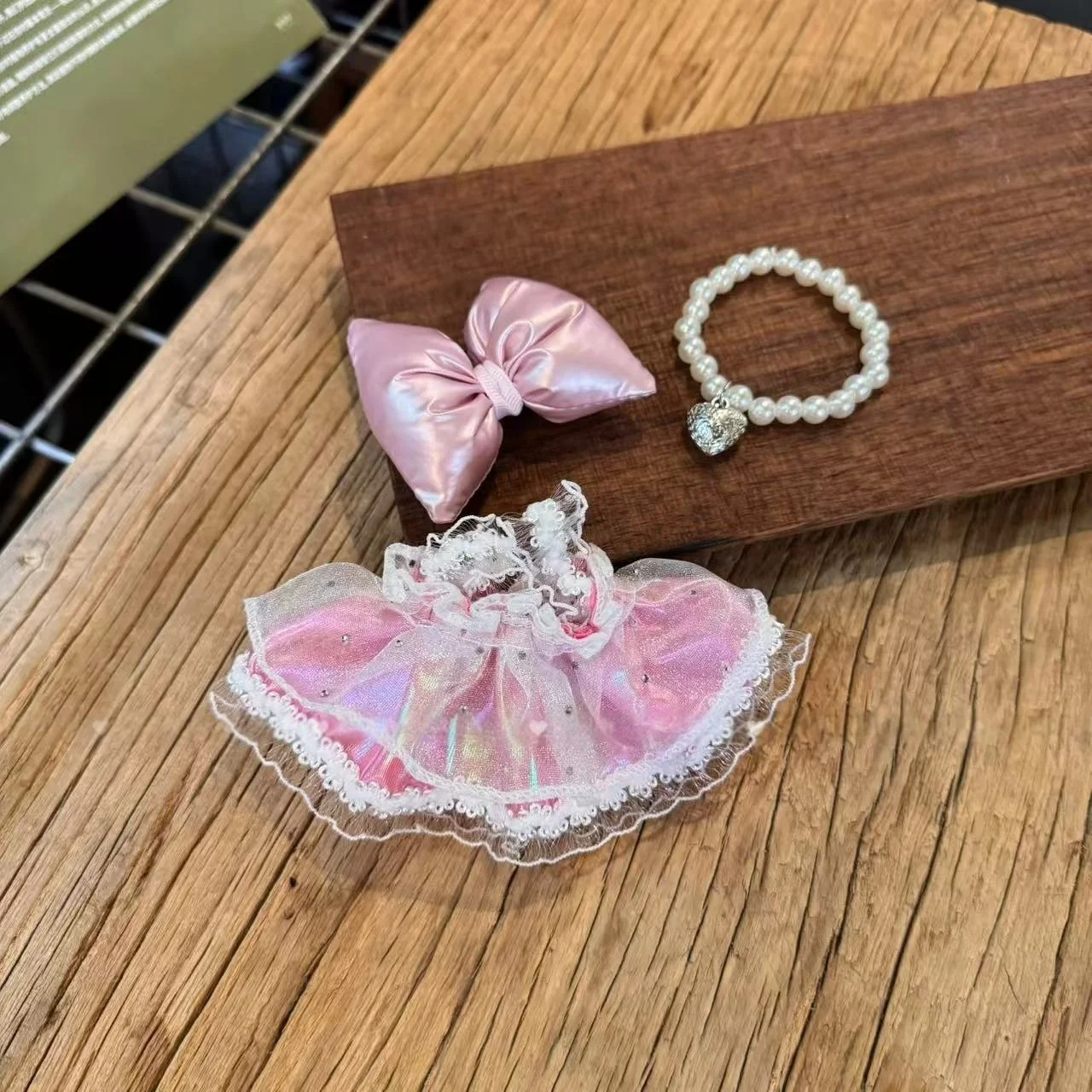 Ropa para muñecas, vestido de princesa de 17cm, ropa para muñecas, caja ciega, accesorios para muñecas, collar con lazo