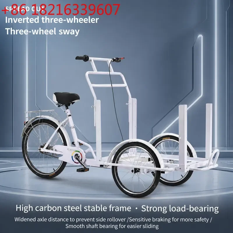Heavy Duty Steel Cargo Tricycle with Large Capacity and Reinforced Frame for Efficient Freight Transport and Moving