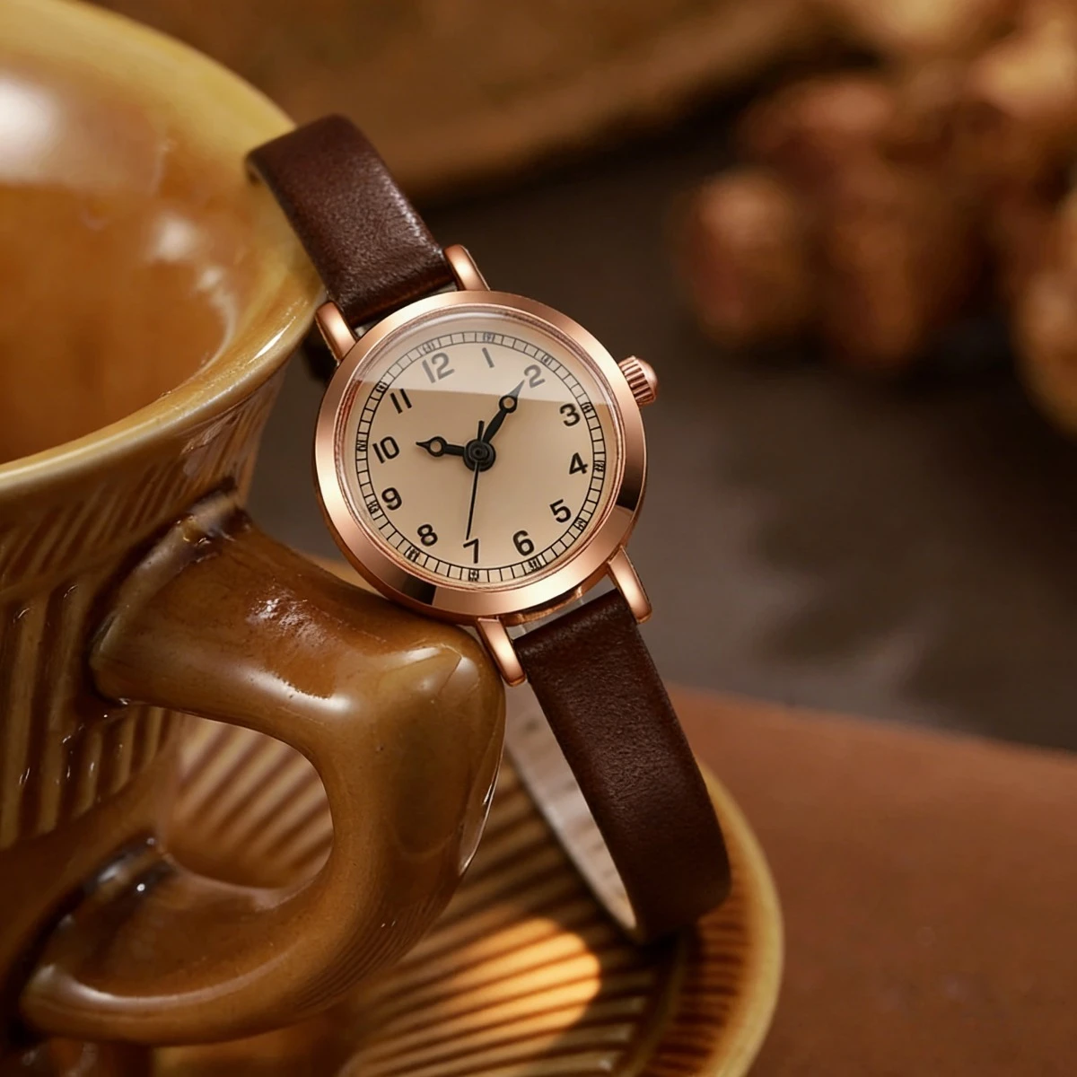 Fashion Small Women Watches Elegant Ultra-thin Leather Strap Ladies Quartz Wristwatch Reloj Mujer Girls Clock Gift