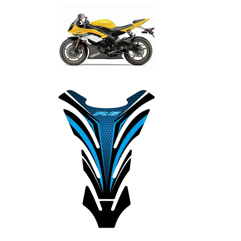 FOR YAMAHA YZF600 R6 R 6 Motorcycle Fuel Tank Protector 3D Gel Sticker Decal -1