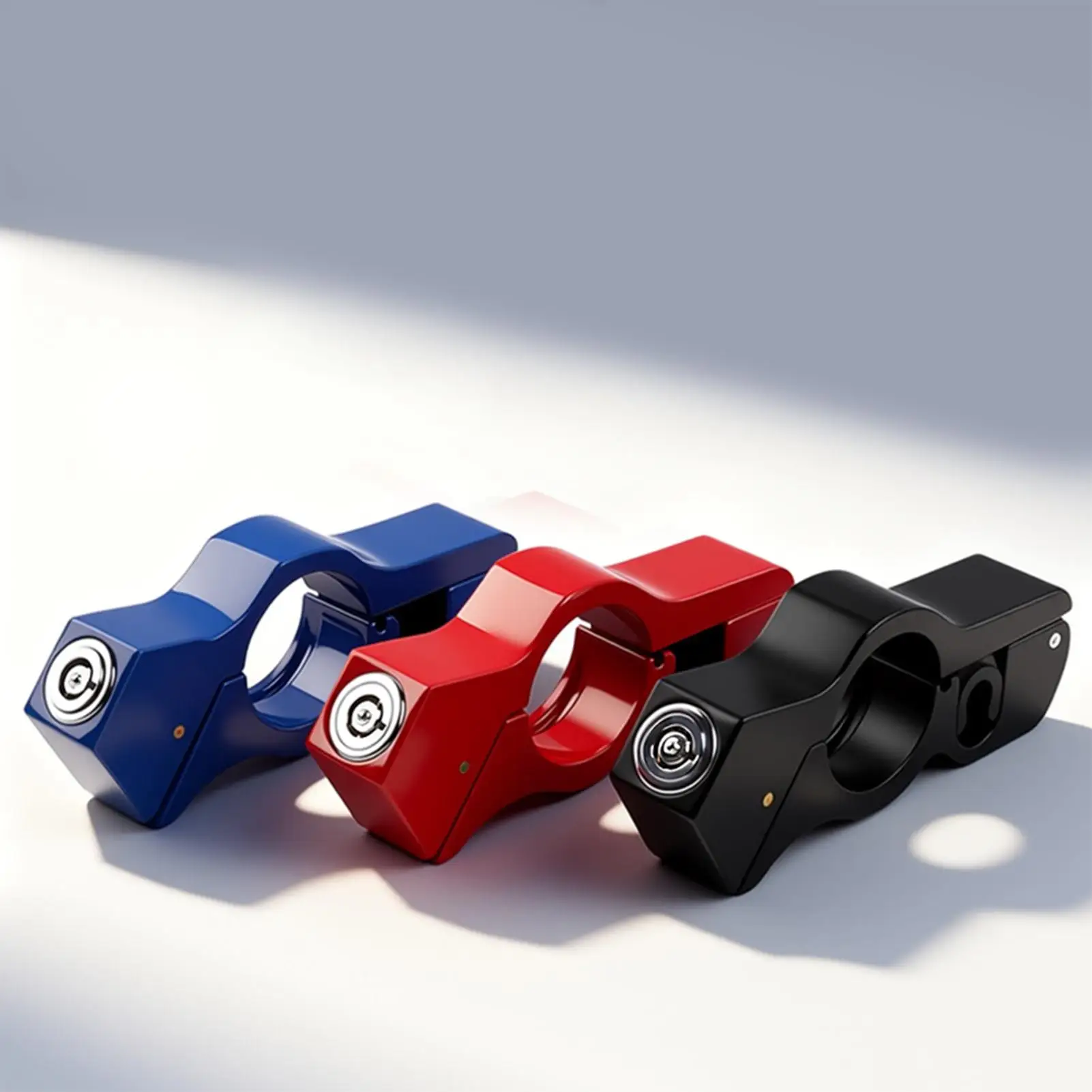1pc Motorcycle Handlebar Lock Handlebar Brake Handle Solid Lock Imitating Steal Lock Pull Rod ATV Dirt Street Bikes Anti Theft
