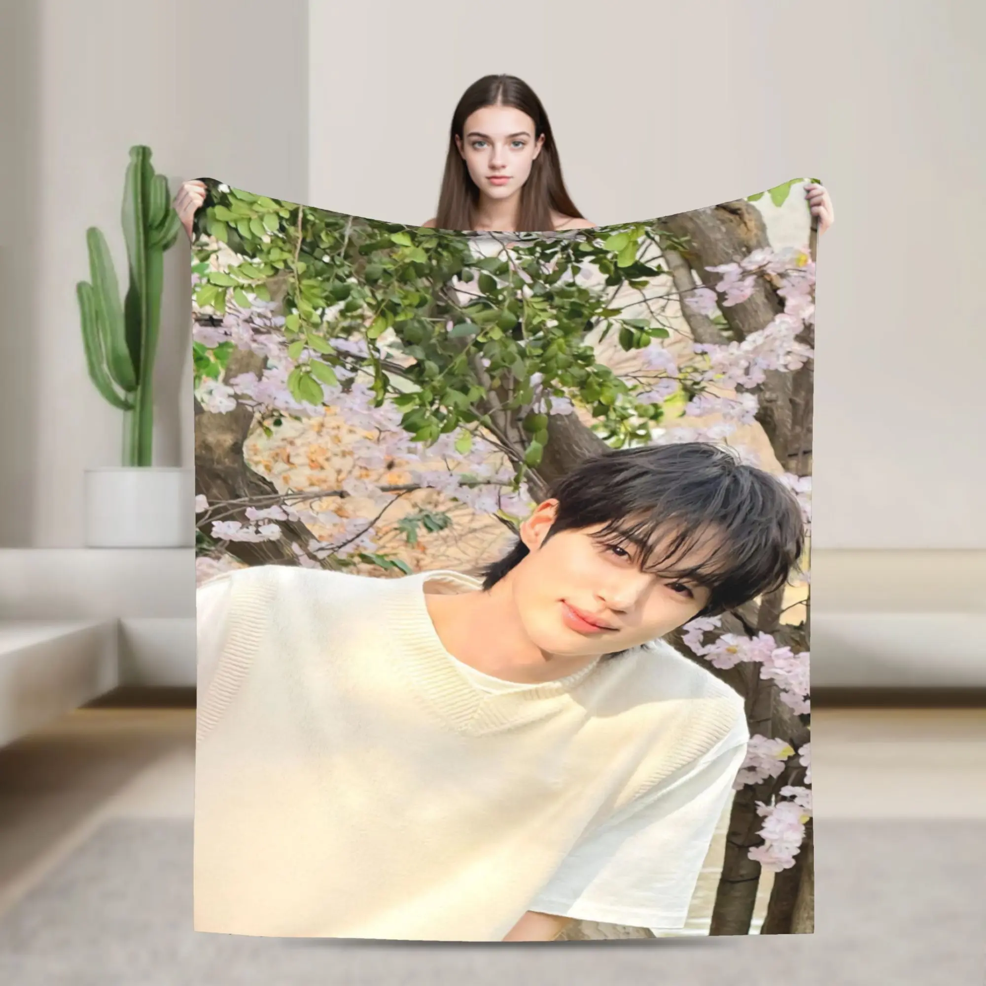 Byeon W-Woo-seok Blanket Ultra Soft Throw Blankets for Bed 50x60 Inch Multi-size Bedding Throws