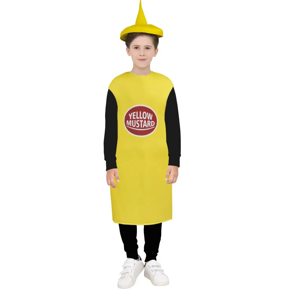 Halloween Lustige Ketchup-Salat-Sauce Cosplay-Kostüme für Erwachsene Unisex Essen-Party Bühnenshow Faschingskostüm Karneval Bar Maskottchen Verkleidung – Detail 11