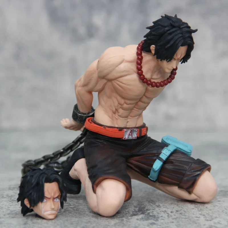 12cm Anime Ace ONE PIECE Figurki Portgas D Ace Figurki akcji One Piece Execution Platforma PVC Model kolekcjonerski Zabawki Prezenty