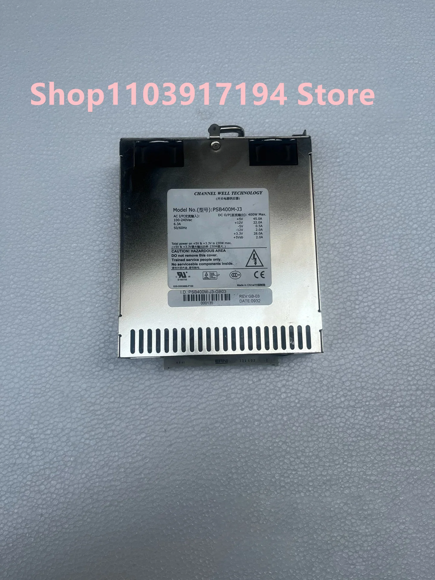 FOR CWT PSB350M-J3 PSB400M-J3 Industrial computer power supply equipment machine power supply