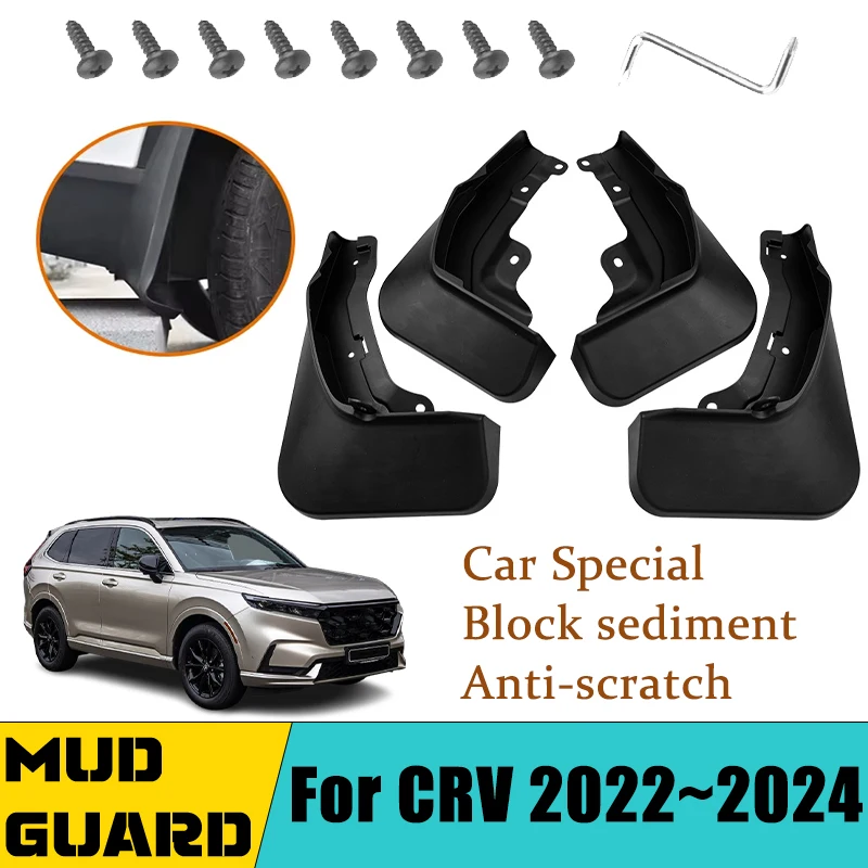 

For Honda CRV CR V CR-V 6 2022 2023 2024 RS ZC8 Mudflap Fender Front Rear Flaps Splash Mud Flap Guard Mudguards Car Accessories