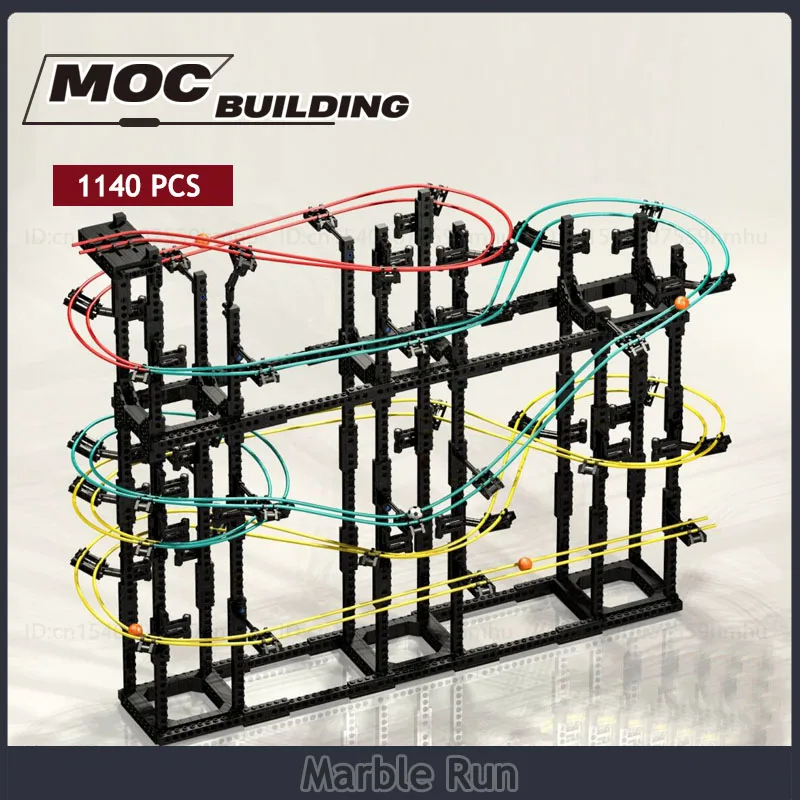 Große Ball Apparat MOC Marmor Run Bausteine Kreative GBC Spielzeug DIY Montage Ziegel Dribbling Gerät Geschenke