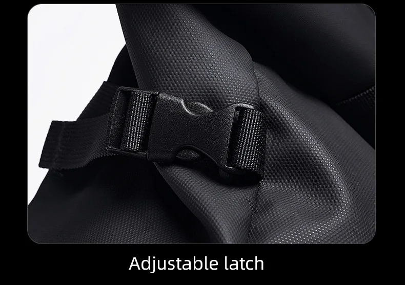 TANGCOOL Gentleman Roll-Top-Rucksack, großes Fassungsvermögen, leicht, wasserdicht, mit mehreren Fächern, für Geschäftsreisen, Laptop-Tasche – Detail 23