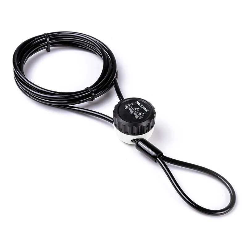 

RAVEMEN BL12 Bike Lock 2M Flexible Wire Cable 3-Digit Code Security Password Anti-Theft Safety Bicycle Lock Multiple Scenarios