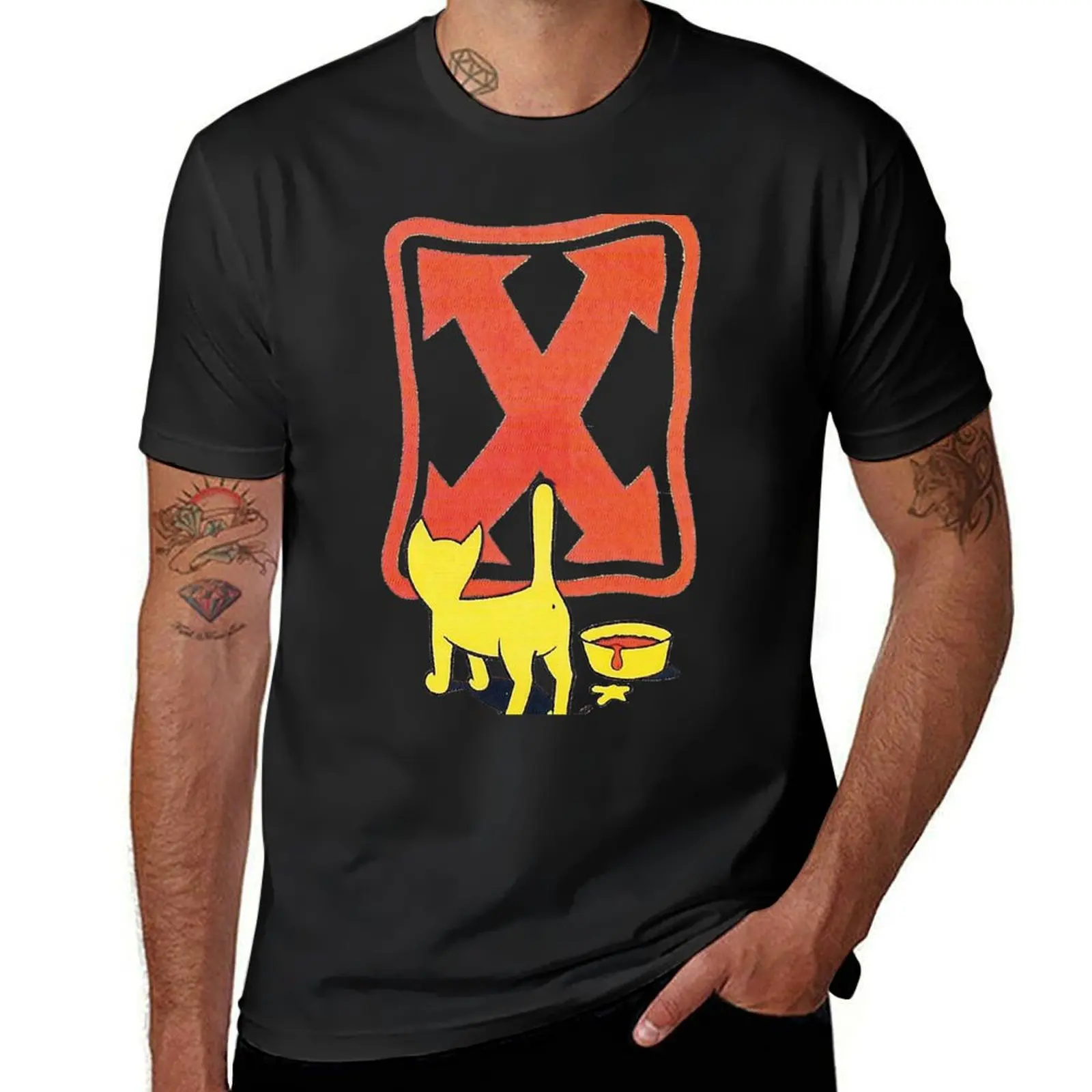 

Cat, H-street Skateboard T-Shirt customs animal prinfor boys sublime men clothing