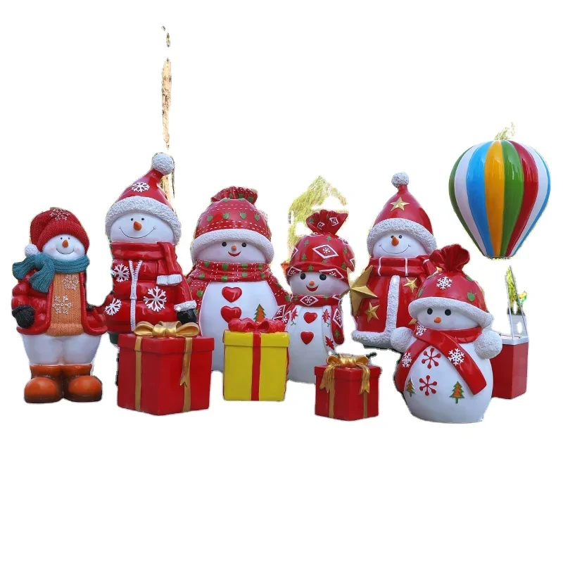 

Fiberglass Christmas themed sculptures for Christmas decoration statues