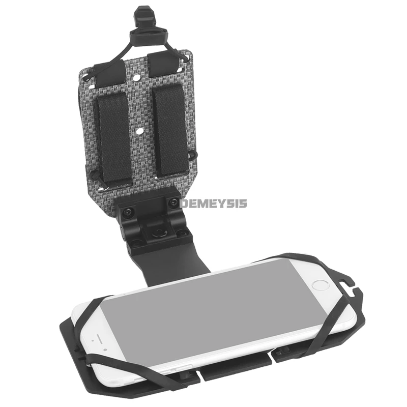 Hunting Folding Navigation Board Rotating Phone Holder Rack Aluminum Alloy for Vest Plate Carrier Airsoft Map Case Admin Panel