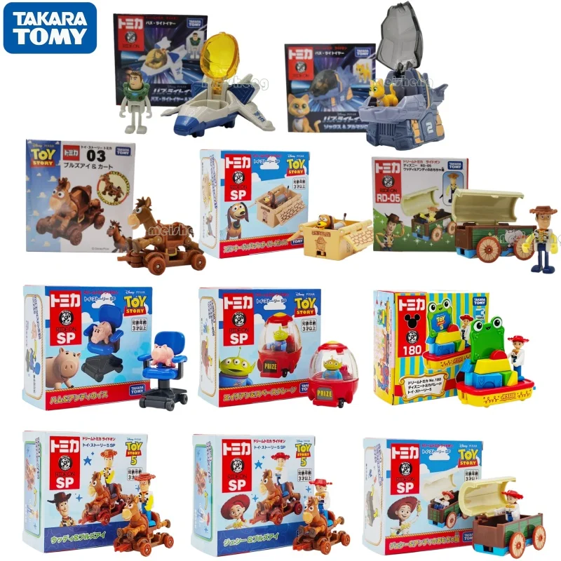 TAKARA TOMY Tomica Dream Ride on Toy Story Doll Model Buzz Lightyear Woody Spaceship Alloy Model Toys cadeau d'anniversaire