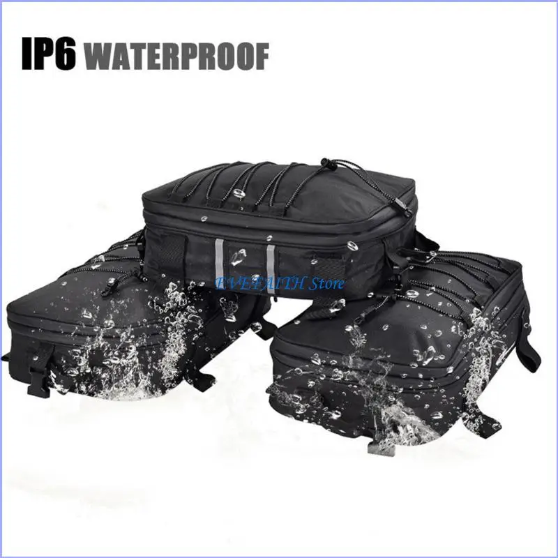 

124B Motorbike Accessories Waterproof Pack Motorcycle Luggage Bags Additional Bags