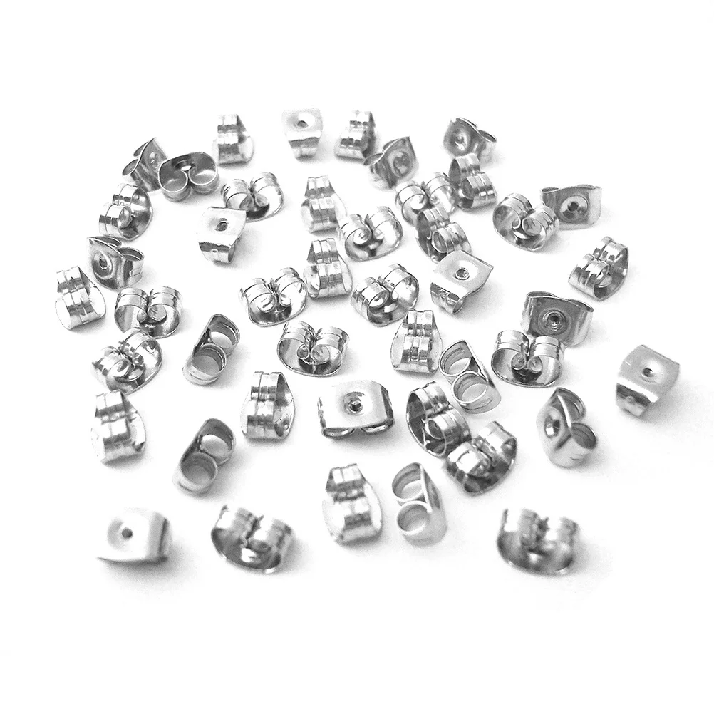 

500 Pcs Stainless Steel Earplugs Blanks Diy Jewelry Making Accessories Earrings Supplies Earings for Charms Fixtures Jewellery
