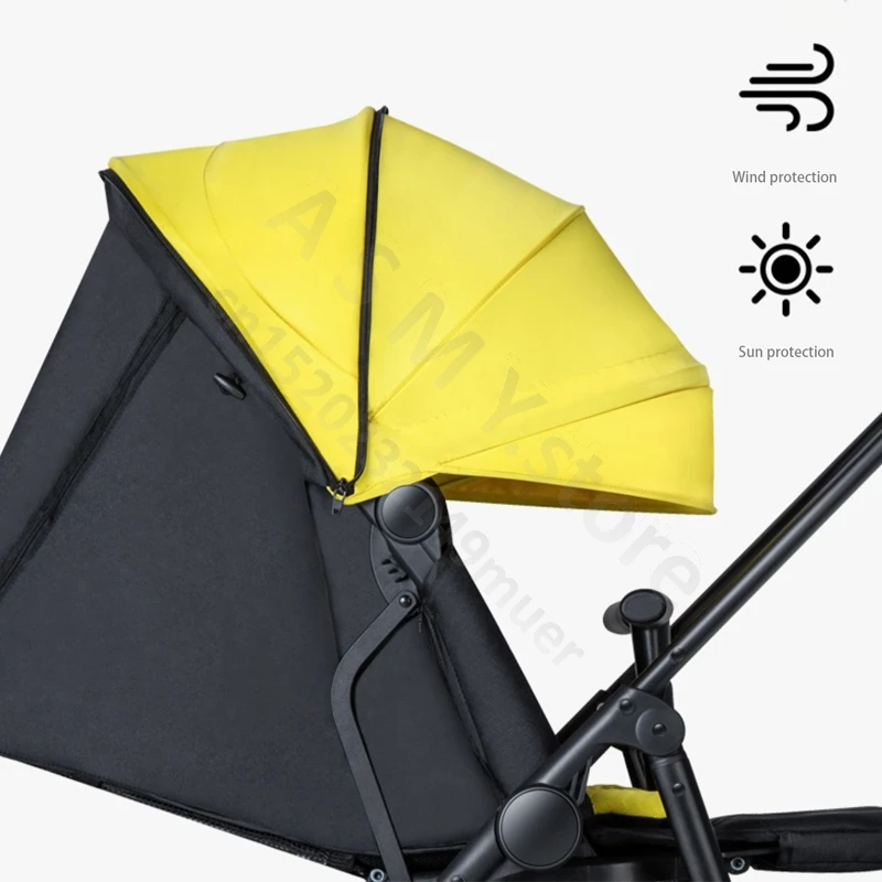 Stroller can sit or lie down lightweight folding two-way high landscape simple light portable baby stroller