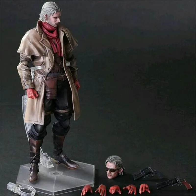 Original Se Playarts Metal Gear Solid Revolver Ocelot Pvc Action Figure Model Toys Anime Figura