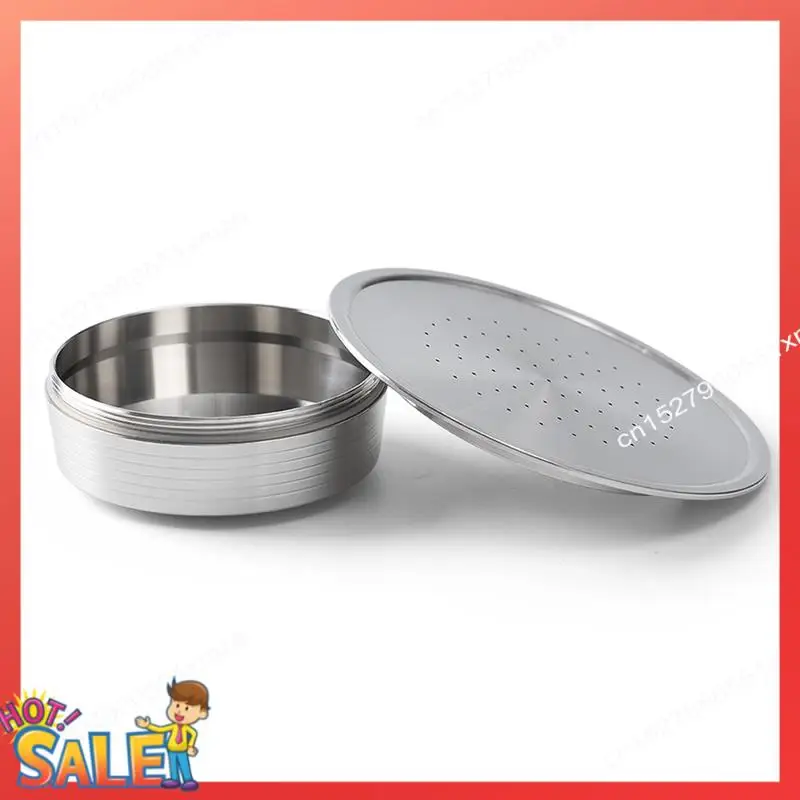 ABCL Reusable Coffee Capsules Stainless Steel Refillable Coffee Pods Coffee Spoon And Brush For Senseo HD7801 Coffee Maker Durab