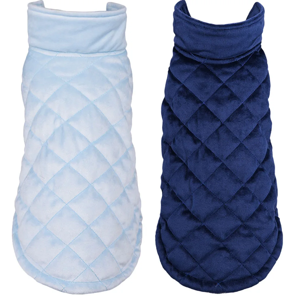 

2Pcs Adorable Pet Vest Winter Dog Costume Warm Dog Clothes Stylish Comfortable Pet Apparel Everyday Wear Cat Lovely Vest