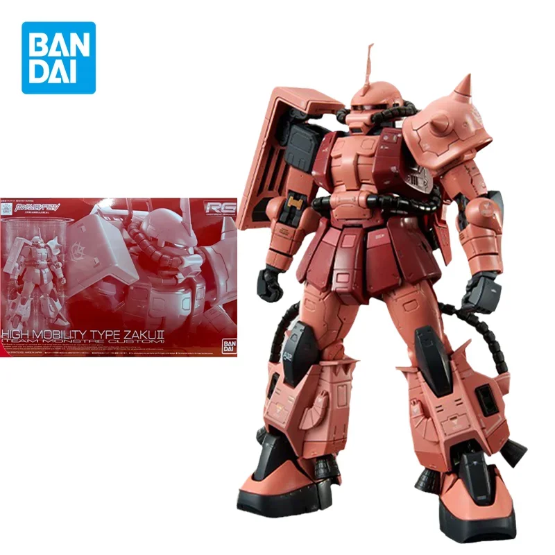 

Оригинальный комплект модели Bandai Gundam, аниме-фигурка RG 1/144, ТИП ВЫСОКОГО МОБИЛЬНОСТИ ZAKUII, экшн-фигурки, коллекционные игрушки, подарки для детей