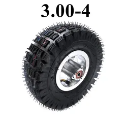 High Quality 3.00-4 Electric Scooter Rear Wheel with Tyre Alloy Rim Hub and Inner Tube Wheels Gas Scooter Bike Motorcycle