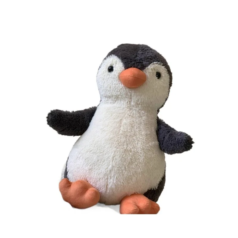 Pluszowa zabawka Pingwin Orzechowy, miękka i urocza poduszka, dekoracja na sofę, ozdoba na biurko, przytulny towarzysz, kolekcjonerski prezent.