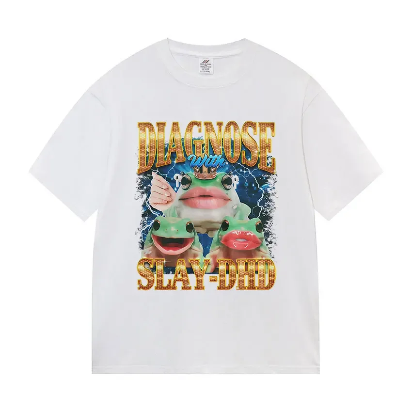 تي شيرت الضفدع المضحك الأكثر مبيعًا تي شيرت لطيف وروح الدعابة بأكمام قصيرة تي شيرت عصري وفضفاض