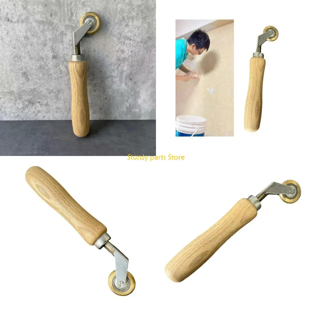 

97QC ручной прижимной ролик для кромки, прижимной ролик для кромок, эргономичная ручка, вращающееся колесо для квилтинга, шитья,