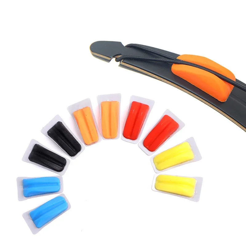 Bow Tip Stabilizer Red/Black/Blue/Yellow/Orange Silencer for Archery Recurve Bow Limbs 1 pair Rubber Protector Accessories