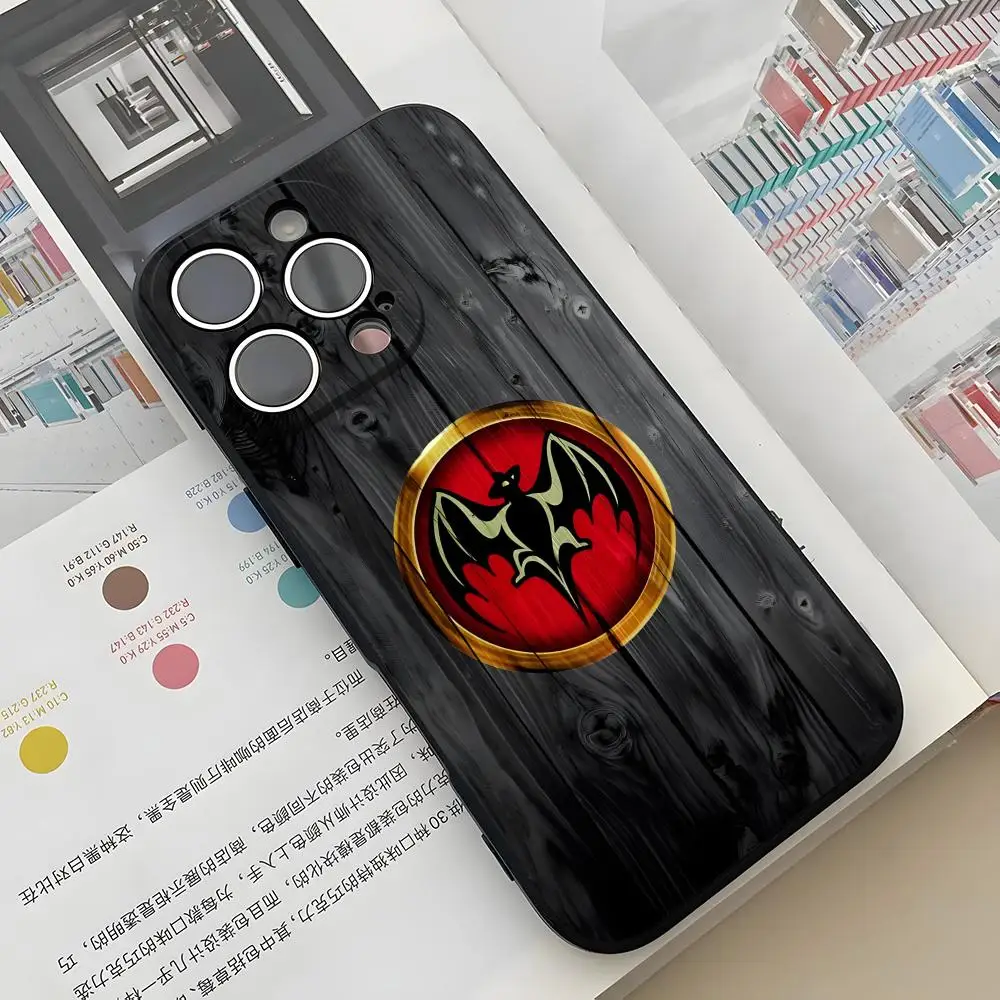 Чехол для телефона Bacardi Rum Vampire Bat для iPhone 17 Air 16 E Pro Max 15 14 13 Mini 12 Pro 11 Max Plus, черный мягкий корпус Чехол для телефона Bacardi Rum Vampire Bat для iPhone 17 Air 16 E Pro Max 15 14 13 Mini 12 Pro 11 Max Plus, черный мягкий корпус