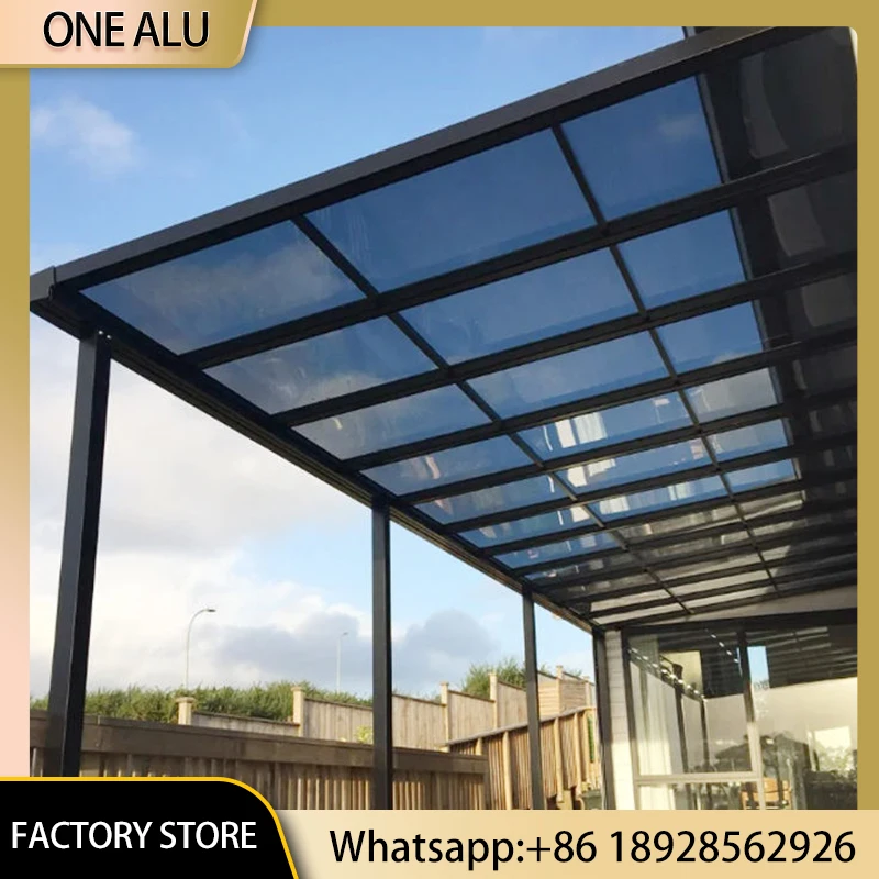 20x40 Heavy Duty Metal Carport Canopy Aluminum Car Shelter Waterproof Snow Resistant Garage for Commercial Parking